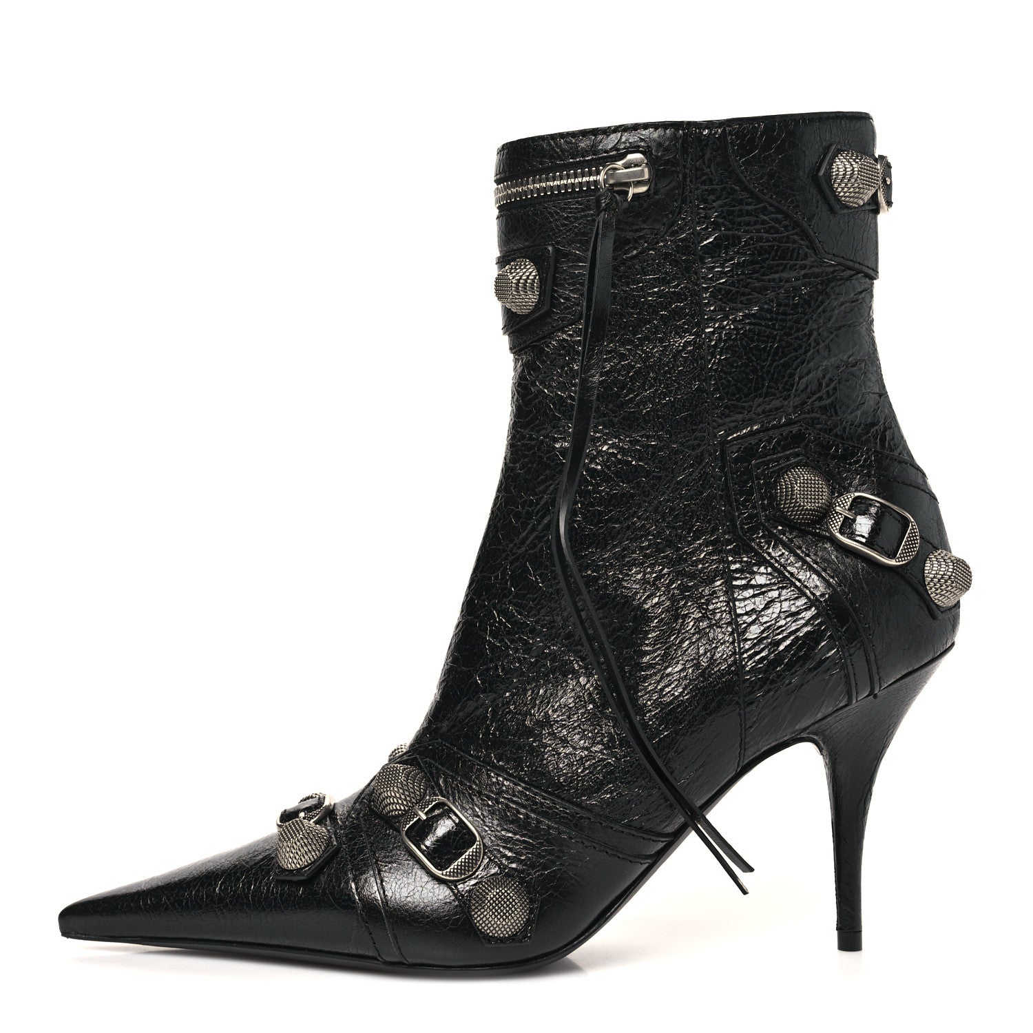 Balenciaga Agneau Arena Cagole 90mm Ankle Boots 39 Black 1 of 10