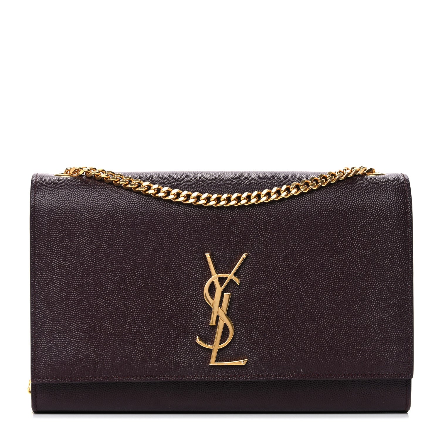 Saint Laurent Grain De Poudre Medium Classic Monogram Kate Satchel Amaranto 1 of 9