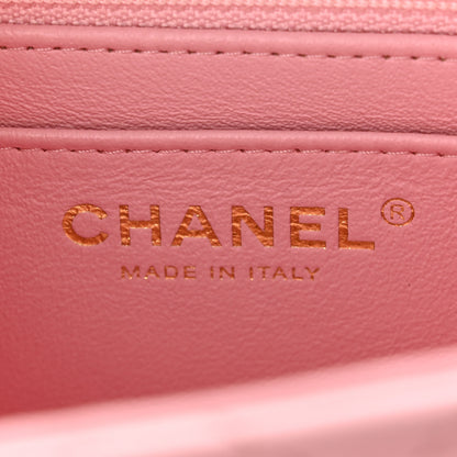 Chanel Lambskin Quilted Mini Square Flap Light Pink 6 of 11