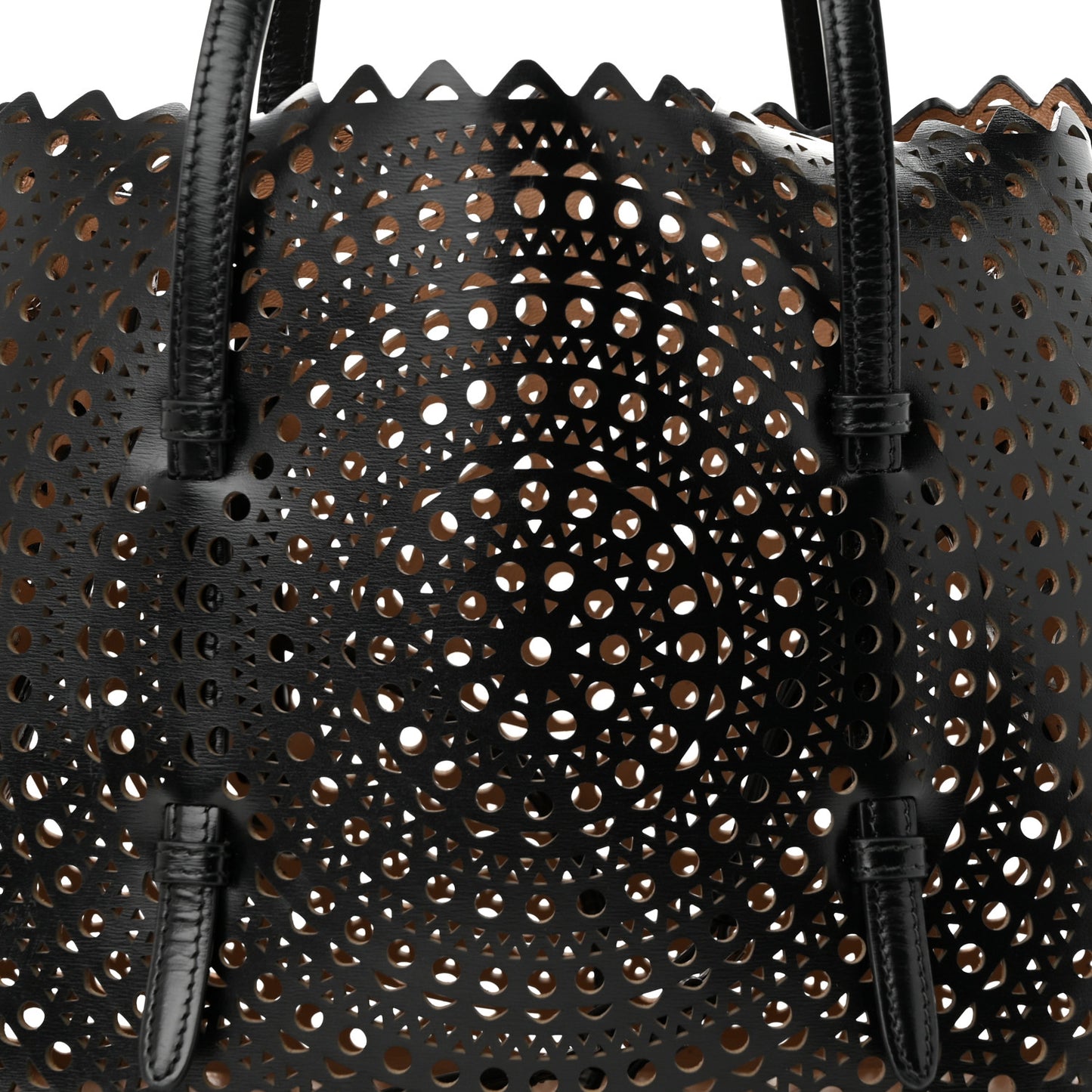 Lux Calfskin Vienne Mina 32 Bag Black