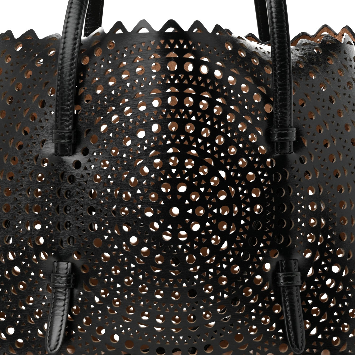 Alaia Lux Calfskin Vienne Mina 32 Bag Black 8 of 11
