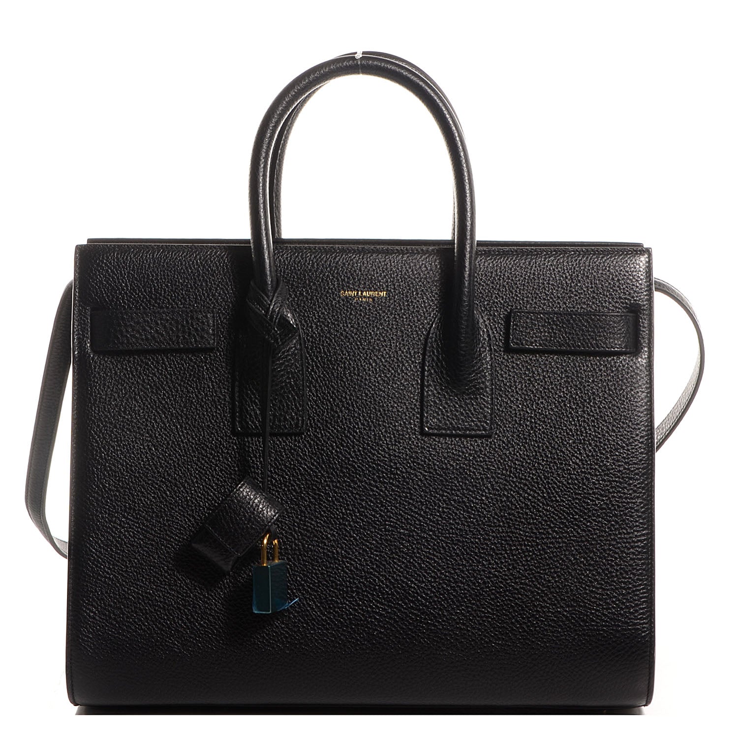 Saint Laurent Grained Calfskin Small Sac De Jour Black 1 of 10