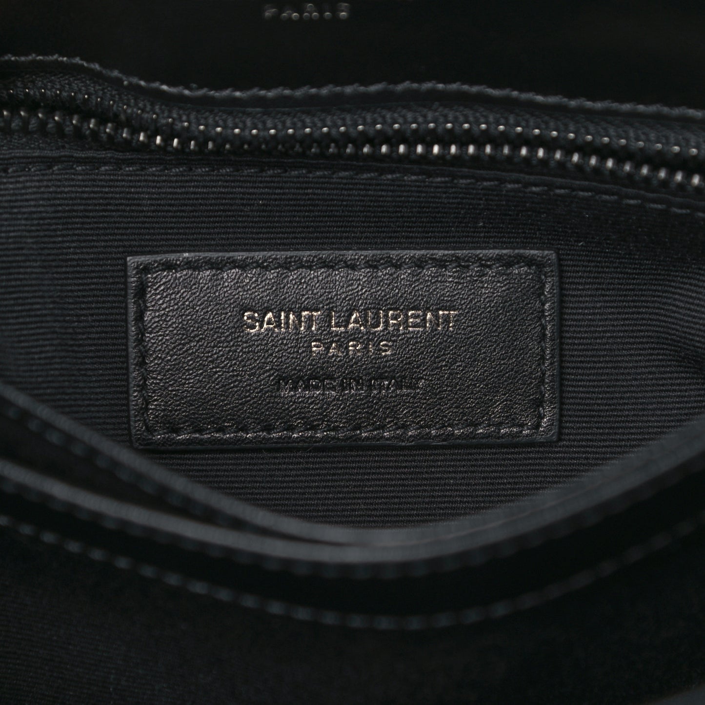 Calfskin Y Quilted Monogram Toy Loulou Crossbody Bag Black