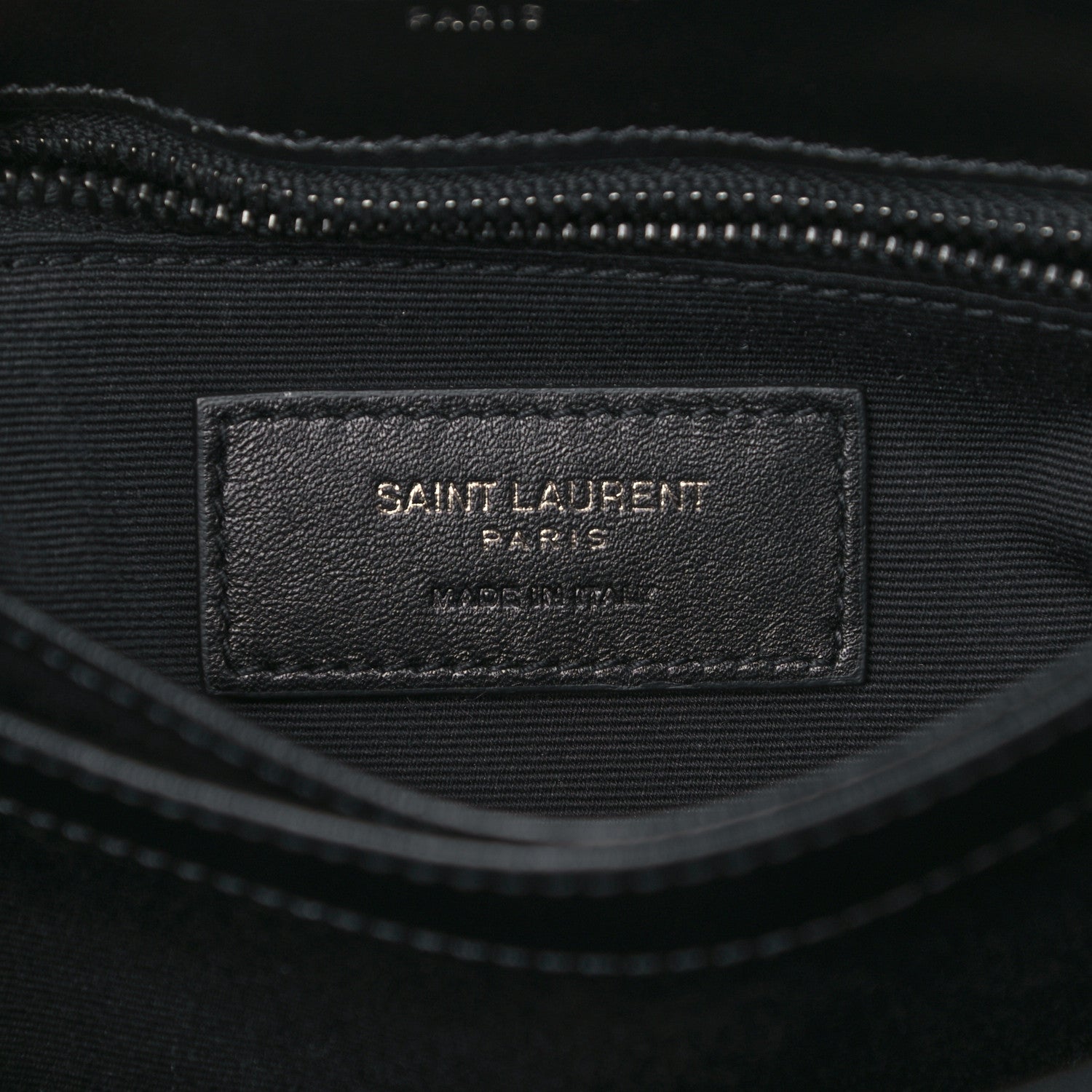 Saint Laurent Calfskin Y Quilted Monogram Toy Loulou Crossbody Bag Black 6 of 13