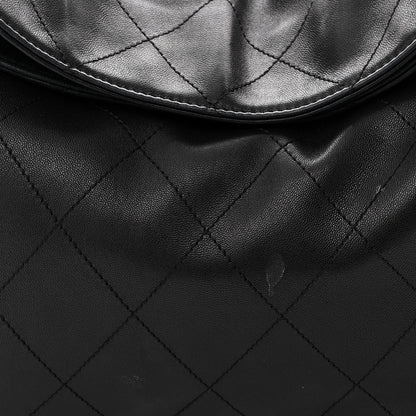 Chanel Lambskin Stitched Medium Ultimate Soft Tote Black 8 of 13