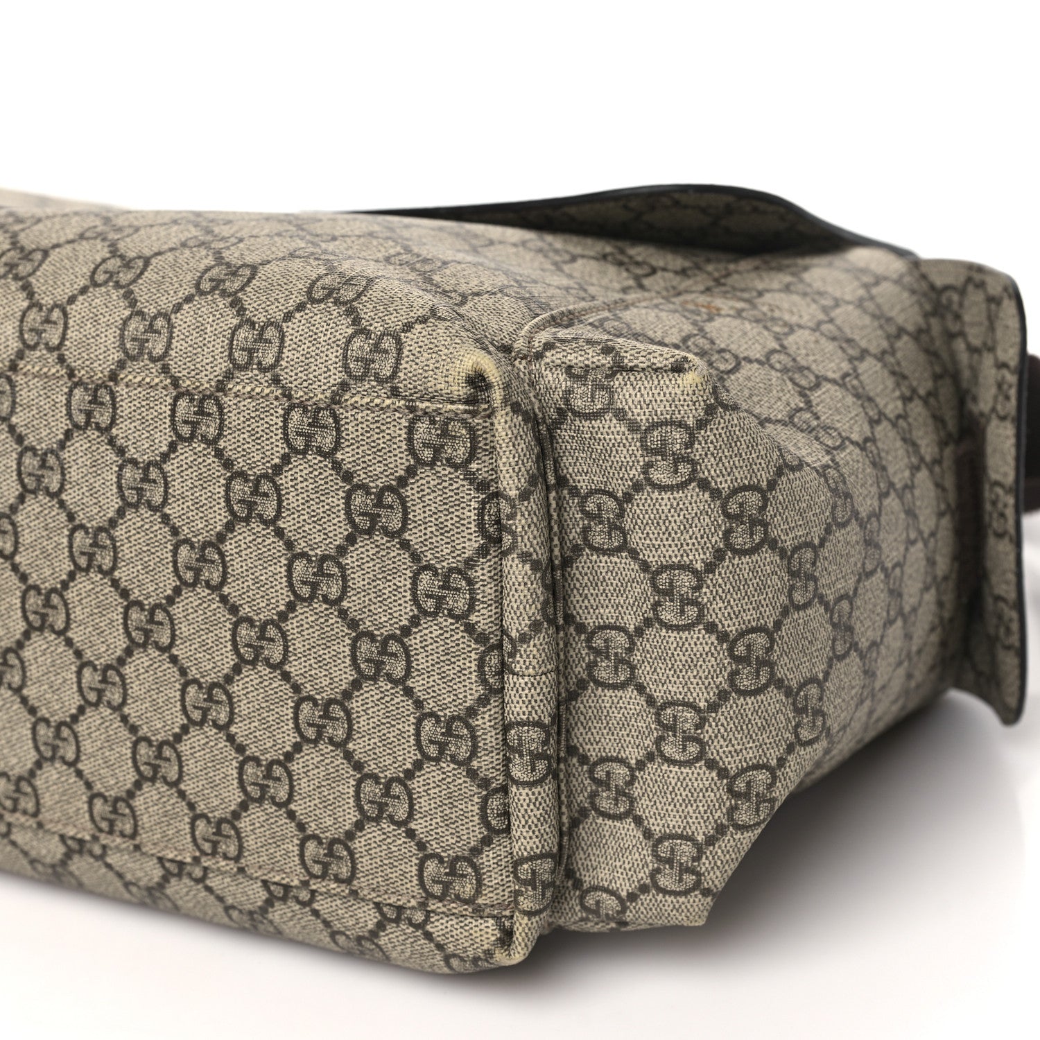 Gucci GG Plus Monogram Messenger Diaper Bag Dark Brown 10 of 10