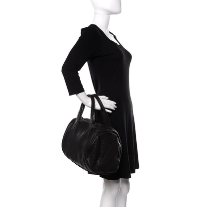 Alexander Wang Pebbled Lambskin Rocco Black Matte Black Hardware 2 of 9