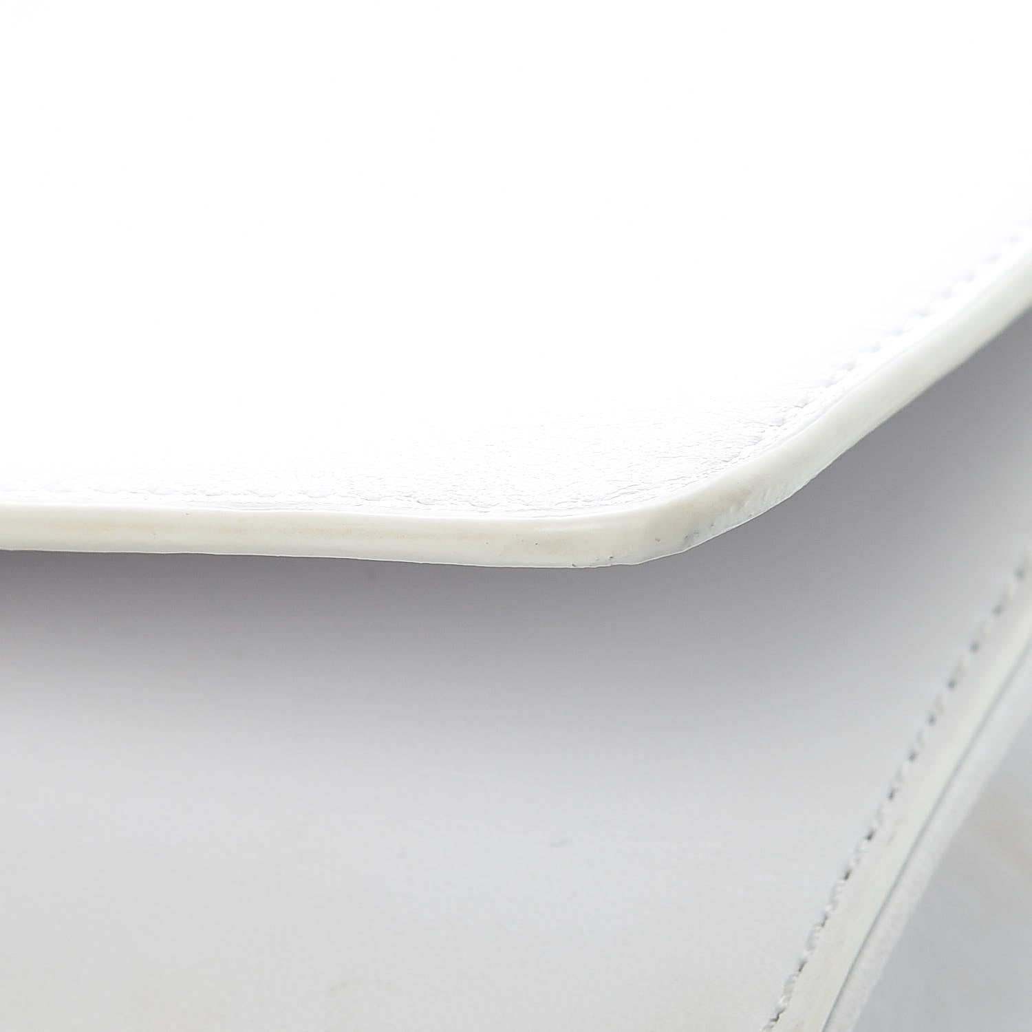 Versace Calfskin Palazzo Chain Evening Bag White 13 of 15