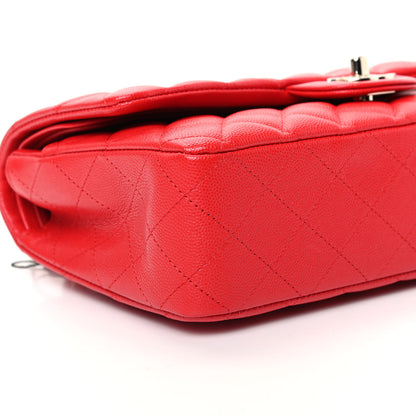 Chanel Caviar Quilted Medium Double Flap Red 6 of 10