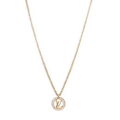 Louis Vuitton Metal Crystal Louise By Night Necklace 1 of 7