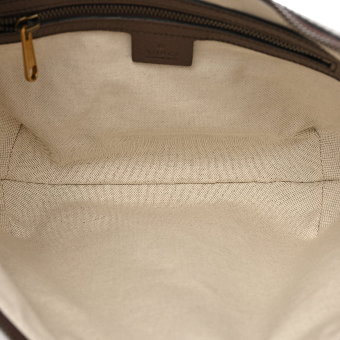 GG Supreme Monogram Textured Dollar Calfskin Web Small Ophidia Half Moon Hobo Beige Ebony New Acero