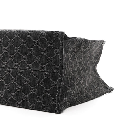 Gucci Denim Ophidia GG Monogram Large Tote Black Grey 12 of 12