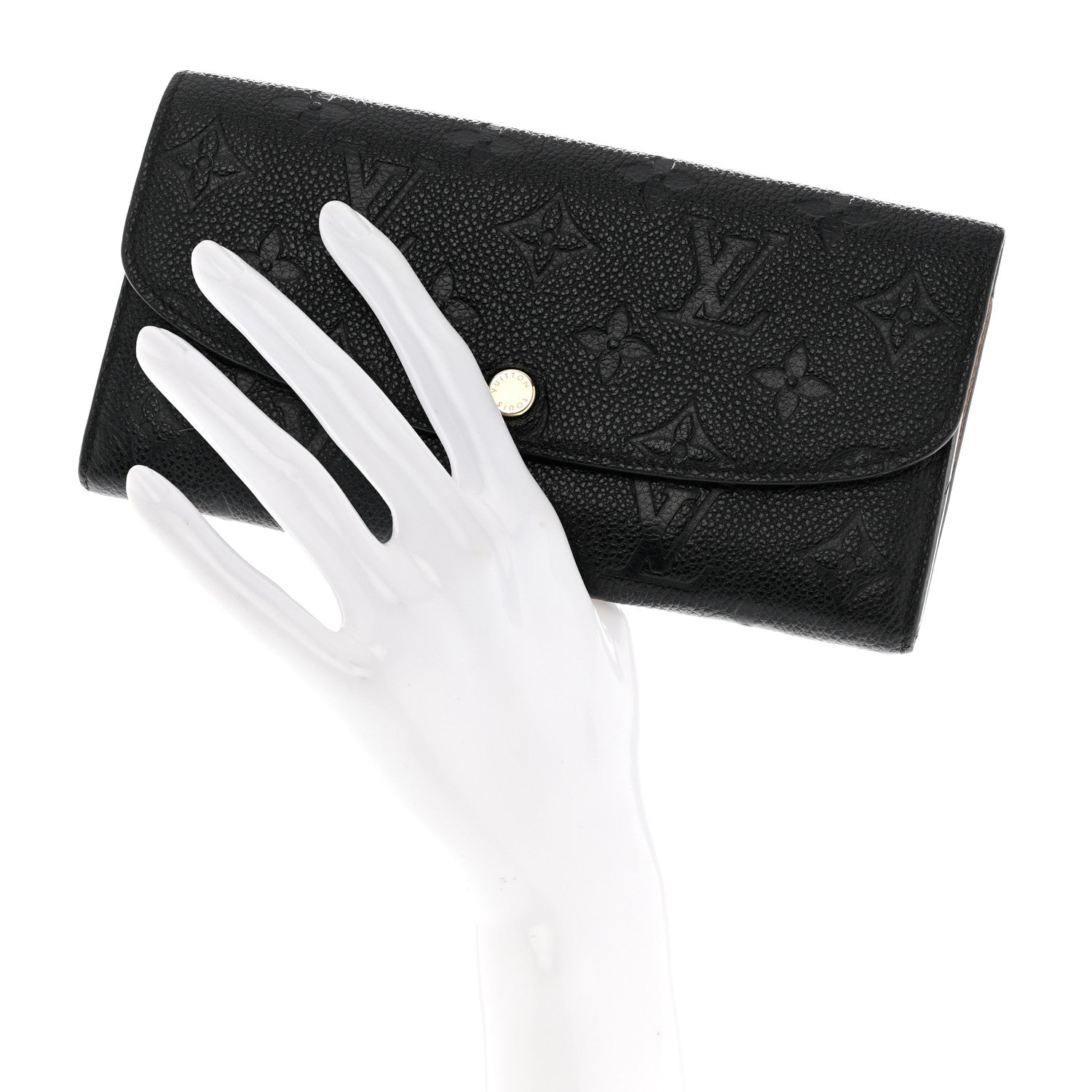 Louis Vuitton Empreinte Emilie Wallet Black Dune 2 of 12