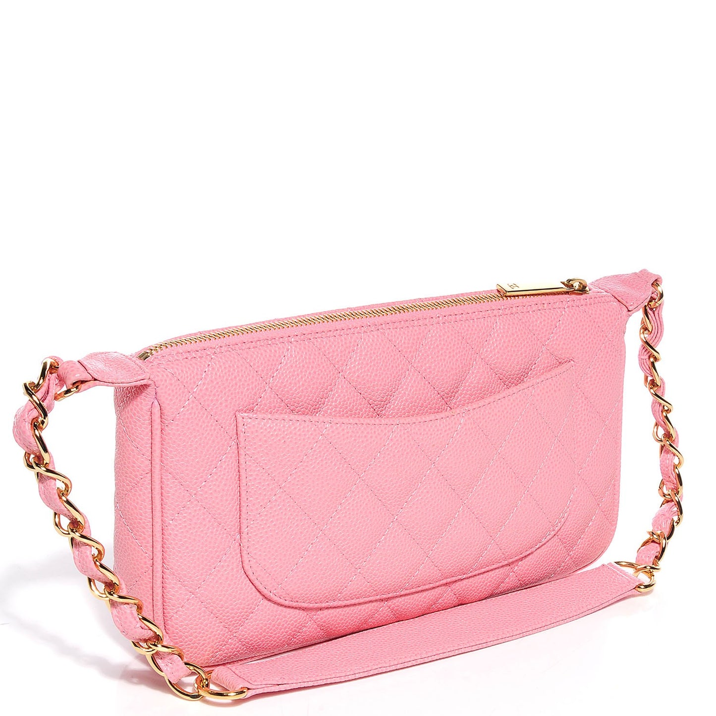 Caviar Quilted Shoulder Bag Pink