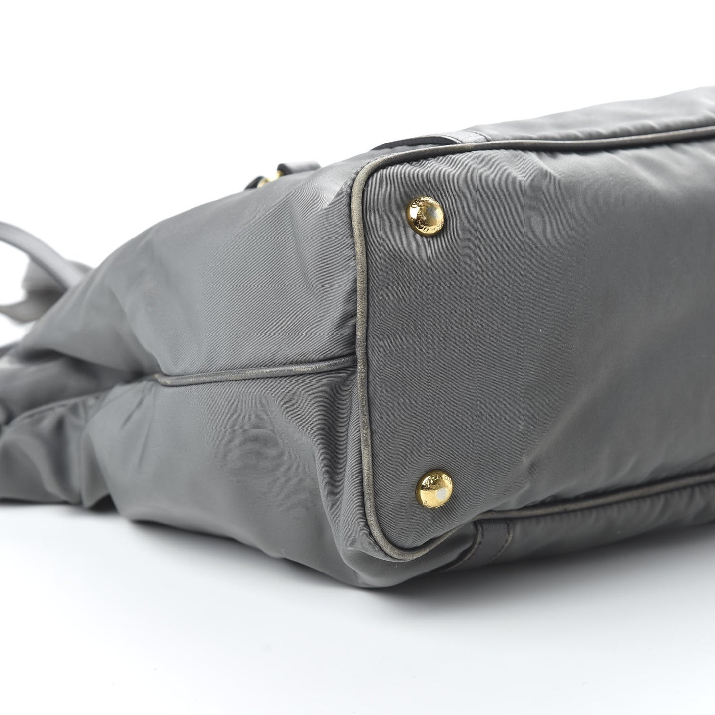 Tessuto Nylon Saffiano Tote Grey