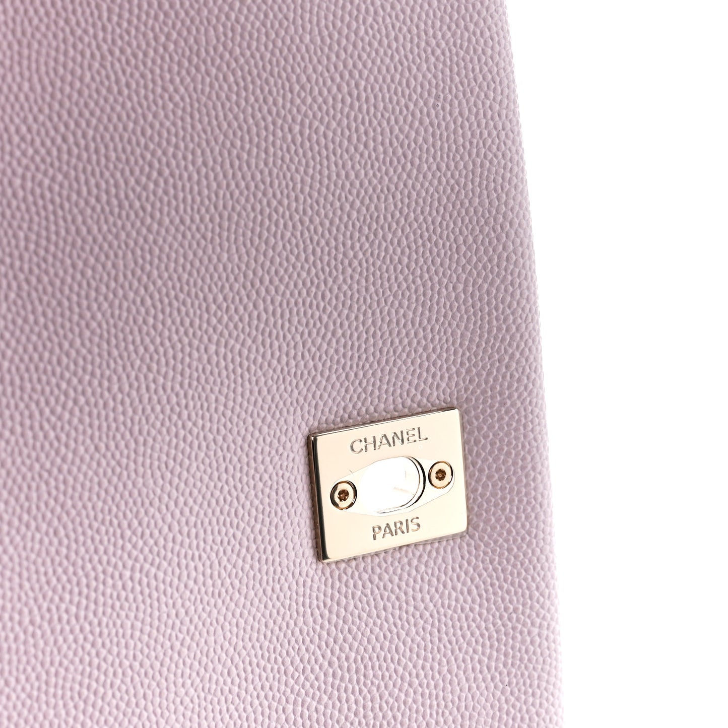 Caviar Quilted Small Coco Handle Flap Light Pink