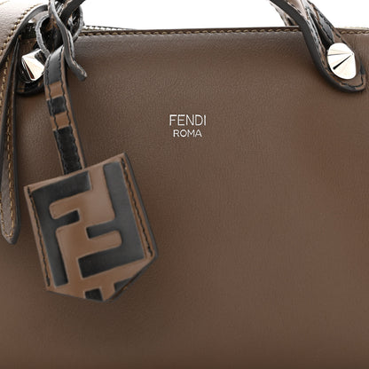 Fendi Vitello Dolce Bi-Color FF 1974 Embossed Mini By The Way Boston Bag Maya Black 8 of 11