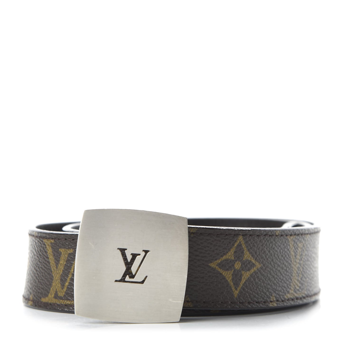 Monogram LV Cut Reversible Belt 80 32