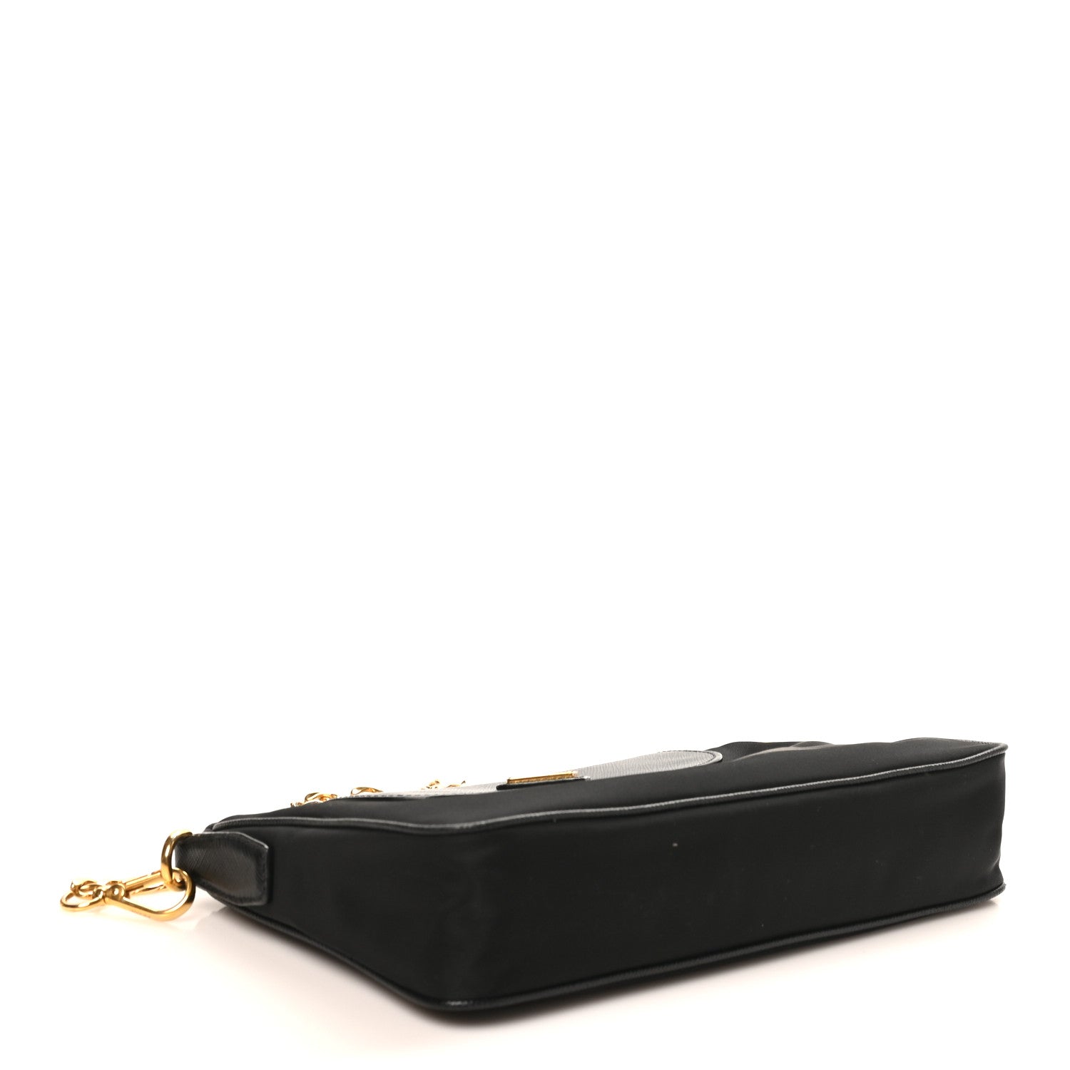 Prada Tessuto Nylon Saffiano Crossbody Bag Black 1893191