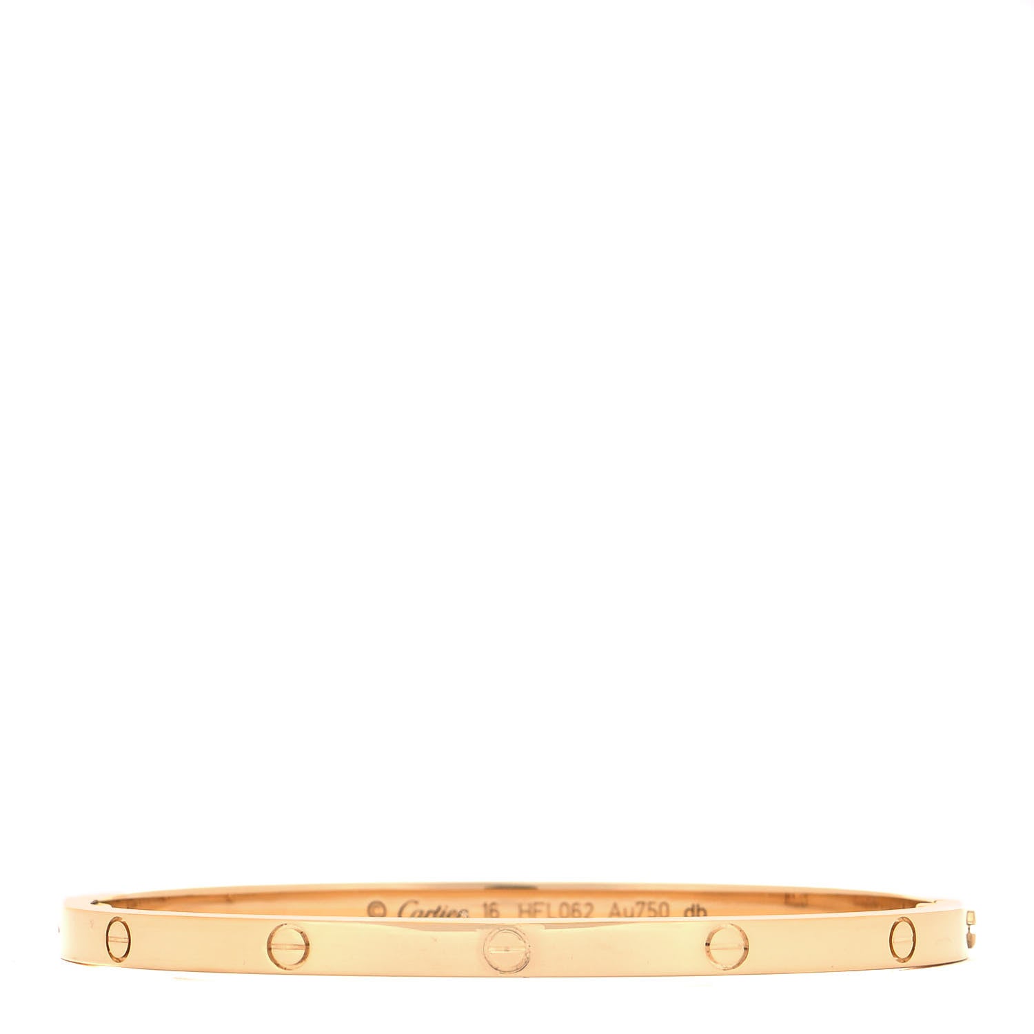 Cartier 18K Yellow Gold Small LOVE Bracelet 16 1 of 5