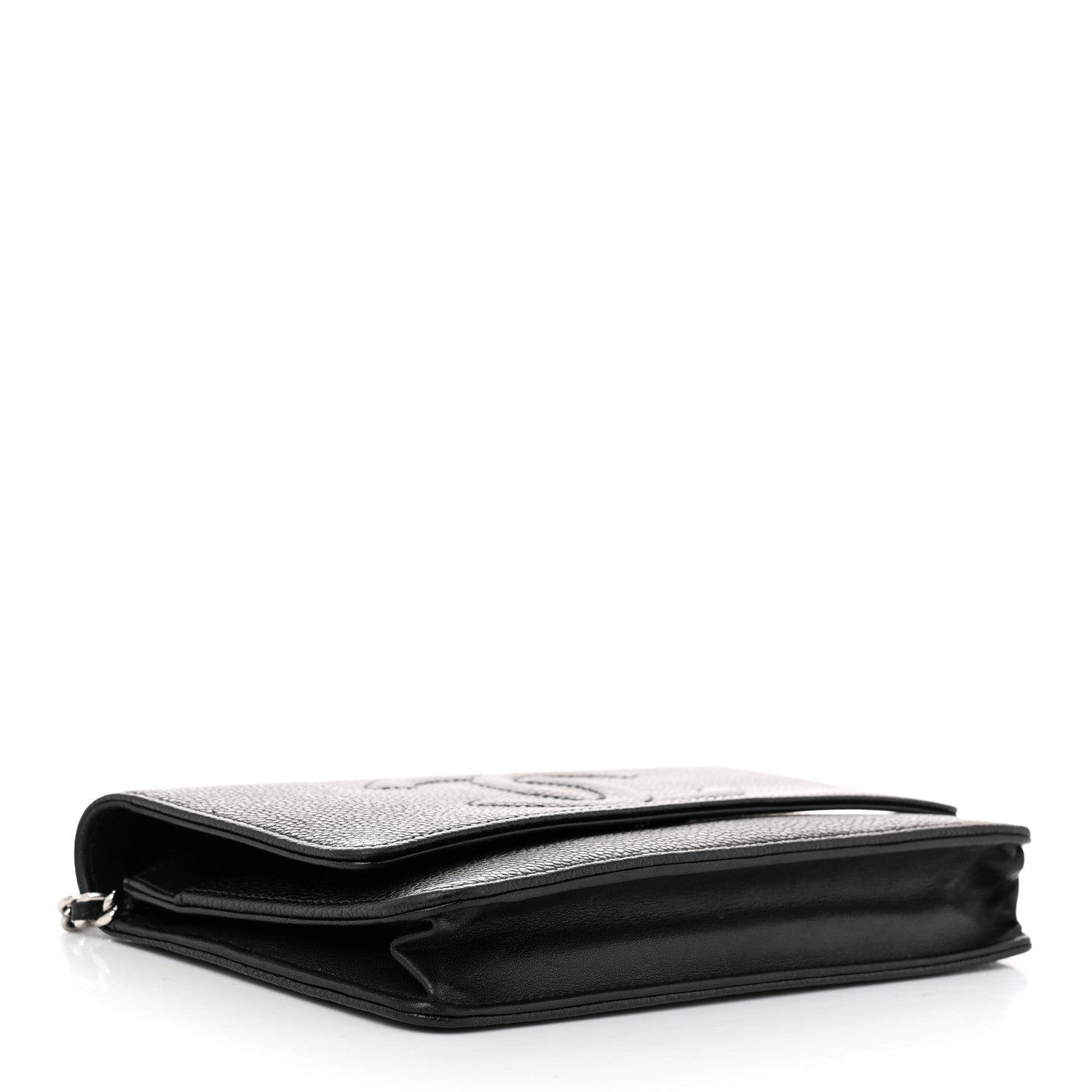 Chanel Caviar Timeless CC Wallet On Chain WOC Black 4 of 12