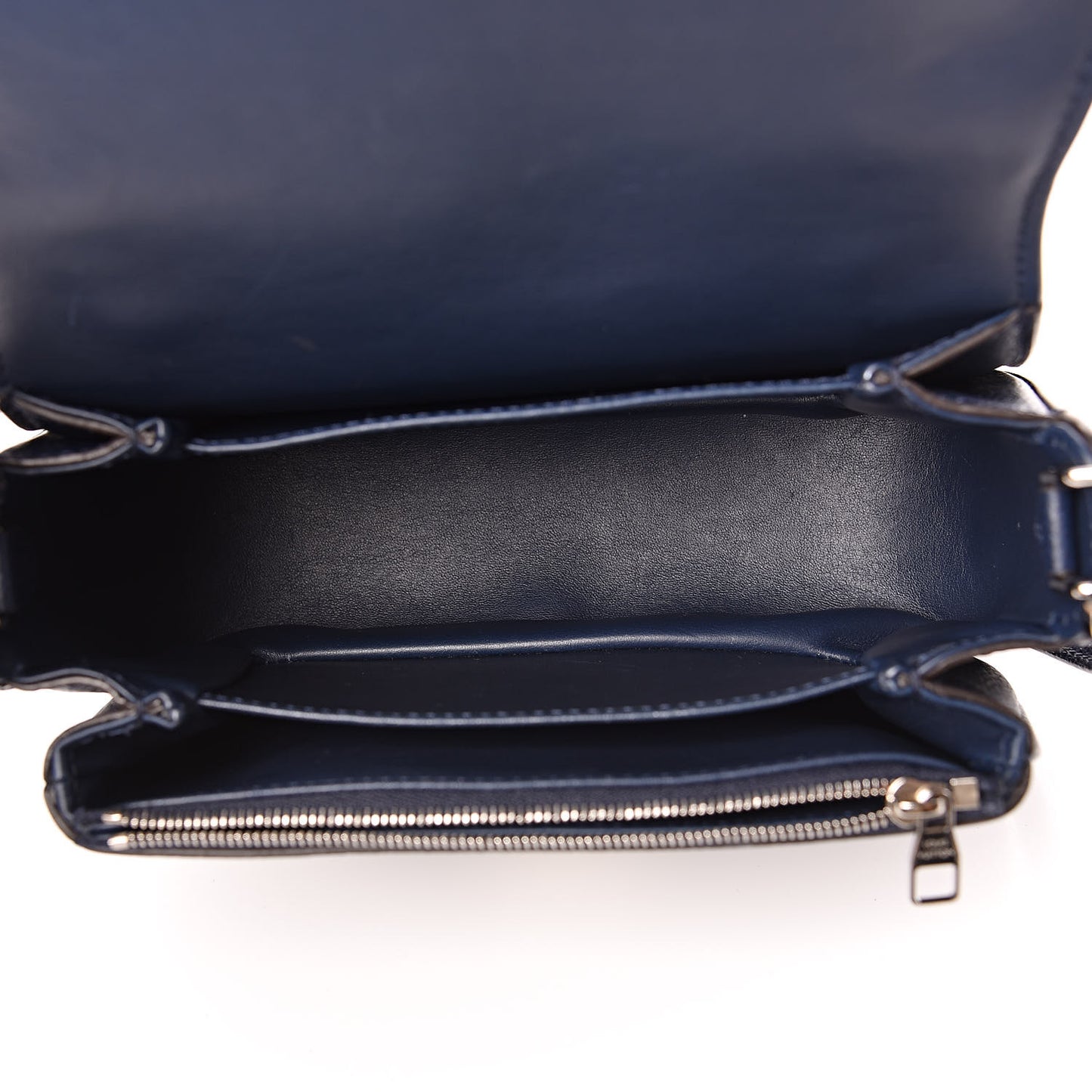 Grained Calfskin Vivienne NM Blue Marine