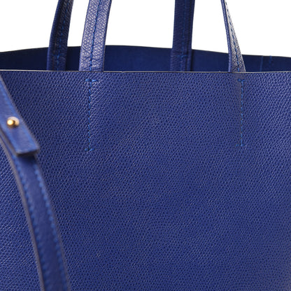 Celine Grained Calfskin Small Vertical Cabas Indigo 15 of 15