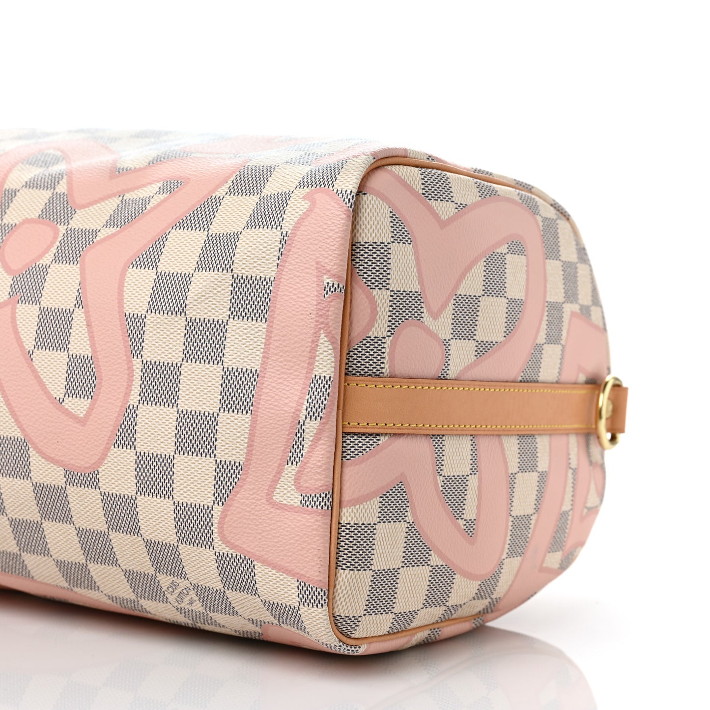 Damier Azur Tahitienne Speedy Bandouliere 30 Rose Ballerine