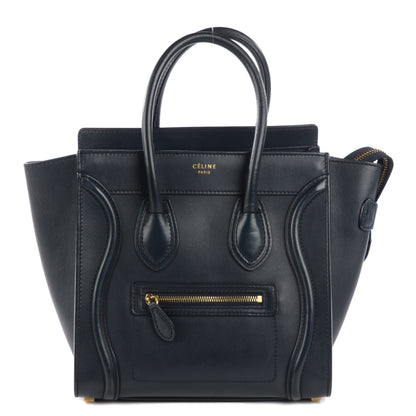Celine Smooth Calfskin Micro Luggage Navy Blue 1 of 11