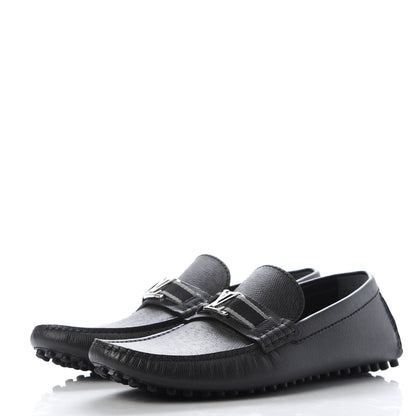 Louis Vuitton Taiga Hockenheim Moccasin Loafers 7.5 Black 3 of 9