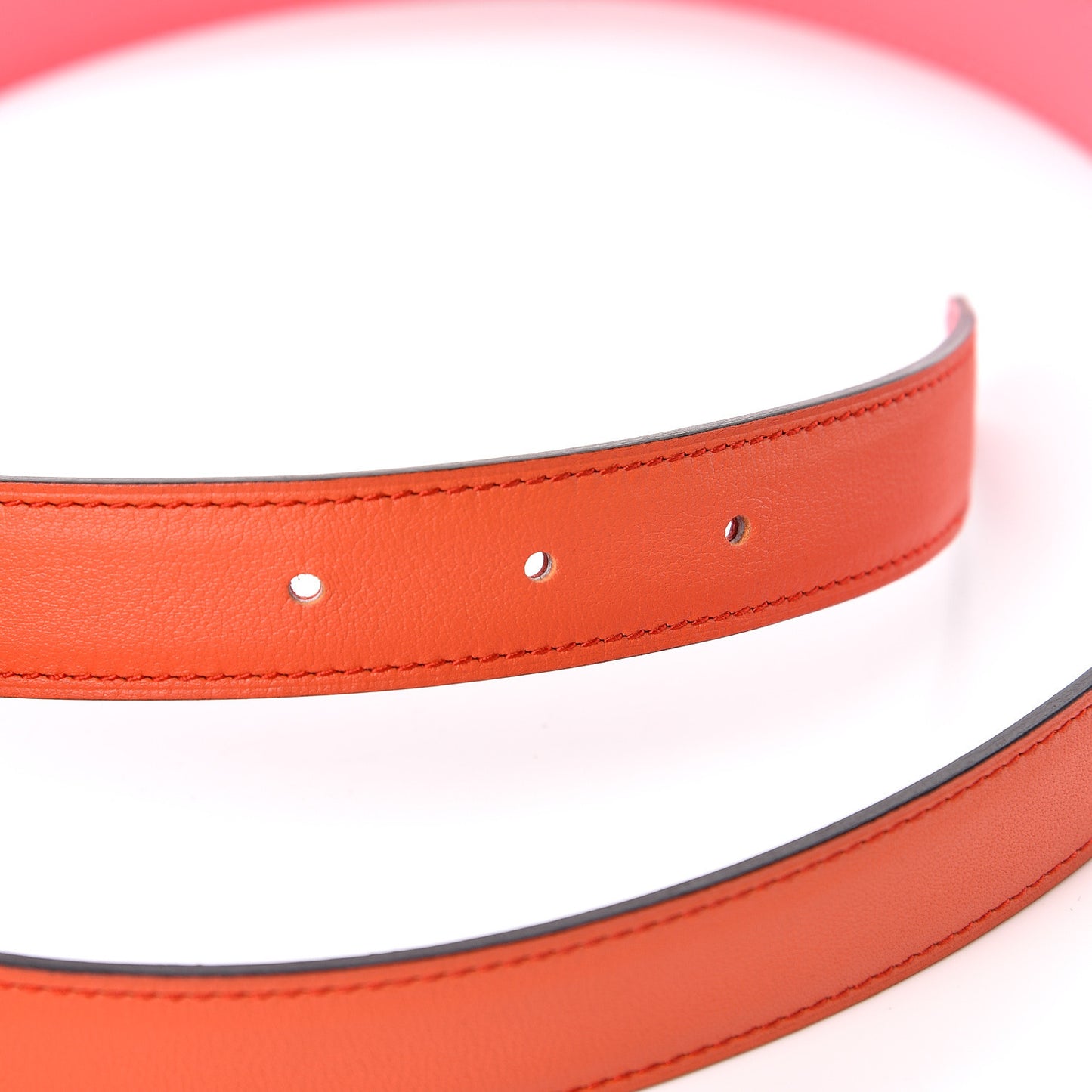 Swift Epsom 24mm Mini Constance H Belt 85 Orange Poppy Rose Azalee
