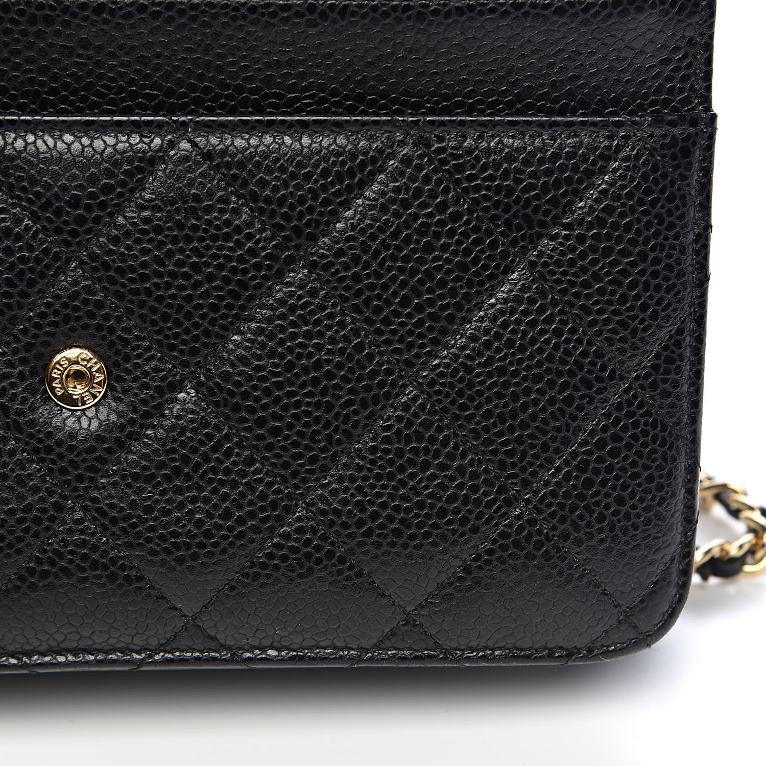 Chanel Caviar Quilted Wallet On Chain WOC Black 10 of 15