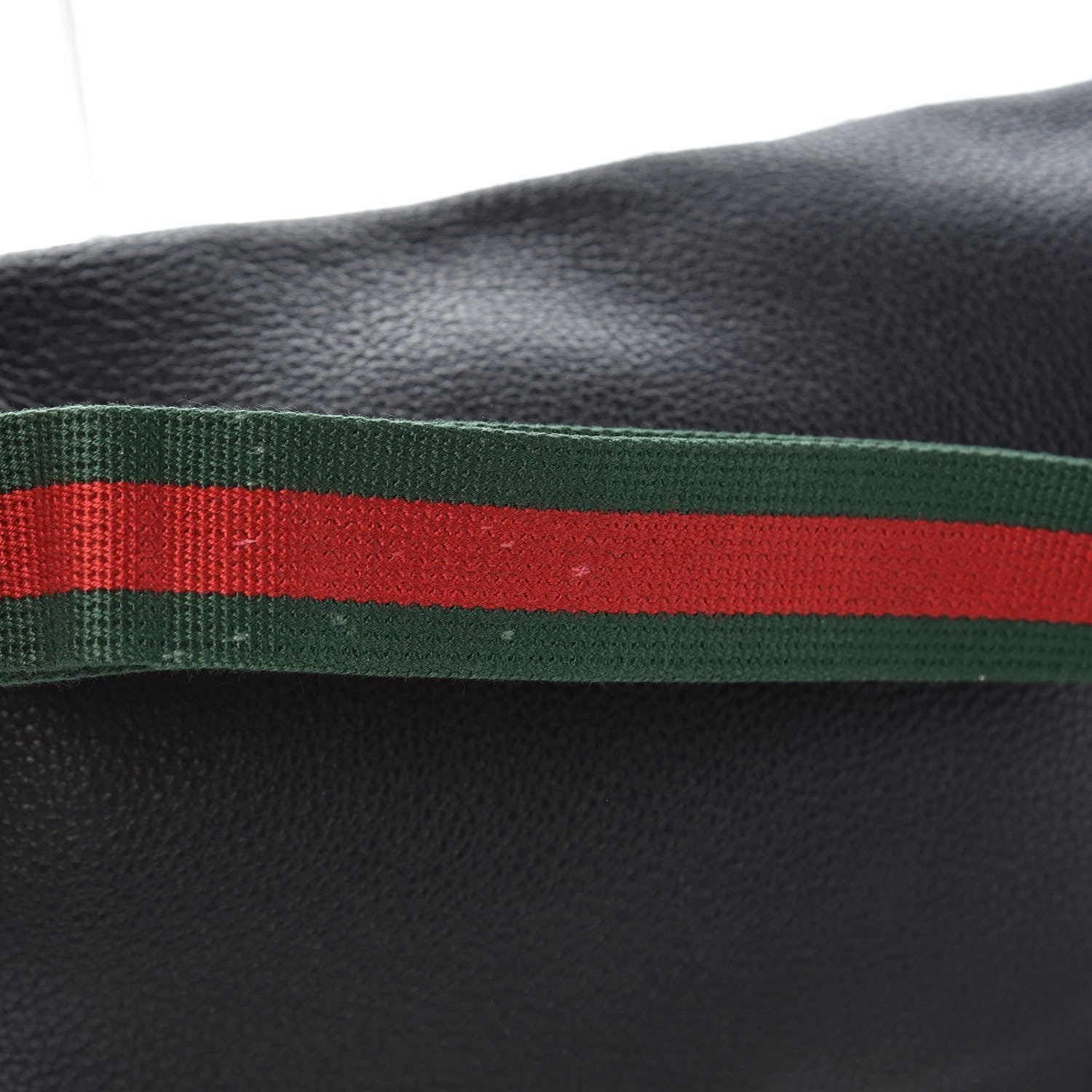 Gucci Grained Calfskin Logo Belt Bag Black 9 of 9