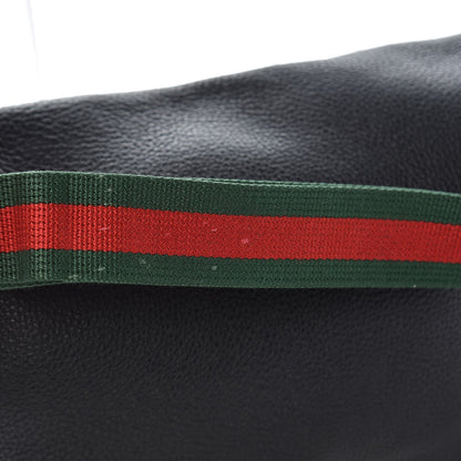 Gucci Grained Calfskin Logo Belt Bag Black 9 of 9