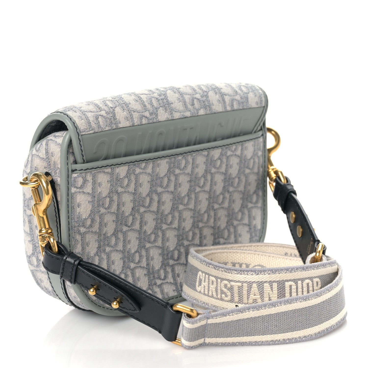 Christian Dior Oblique Medium Bobby Flap Gray 2 of 7