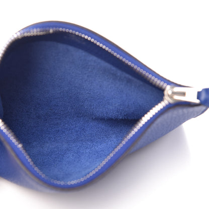 Hermes Togo Mini Bazar Pouch Bleu Electrique 5 of 9