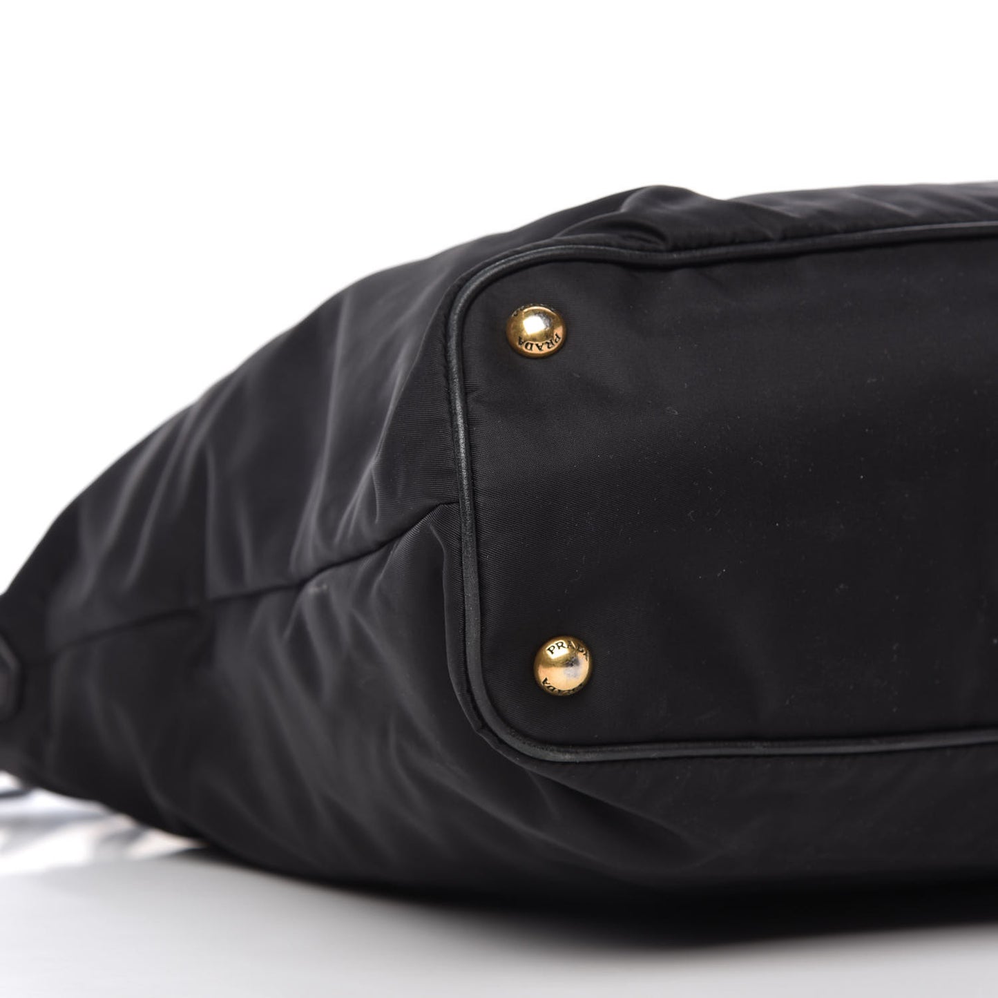 Tessuto Nylon Soft Calf Tote Black