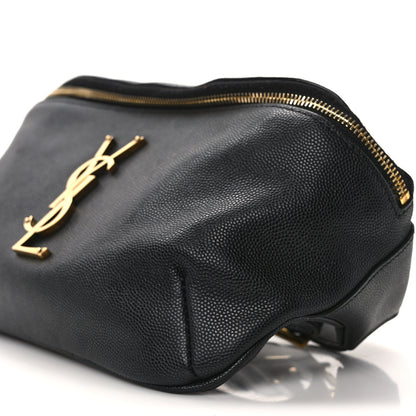 Saint Laurent Grain De Poudre Monogram Belt Bag Black 10 of 11