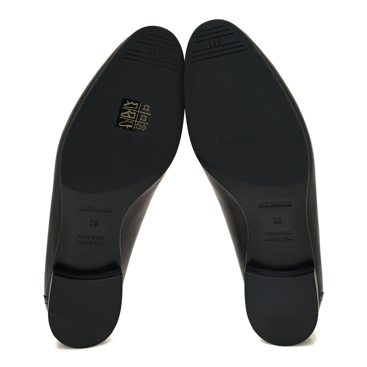 Goatskin Womens Paris Loafers 38 Black
