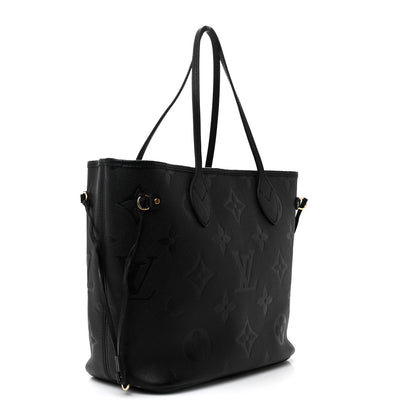 Louis Vuitton Empreinte Monogram Giant Neverfull MM Black 3 of 12
