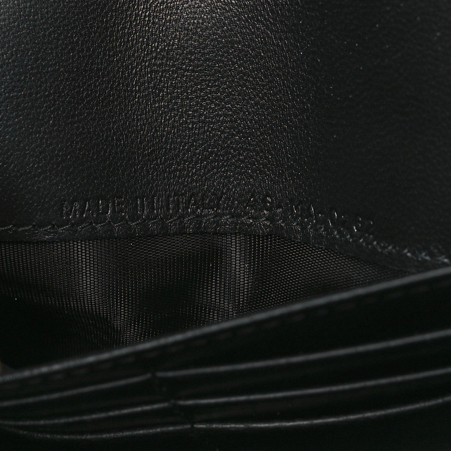 Christian Dior Grained Calfskin Saddle Chain Wallet Pouch Black 8 of 10