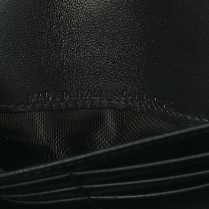 Christian Dior Grained Calfskin Saddle Chain Wallet Pouch Black 8 of 10