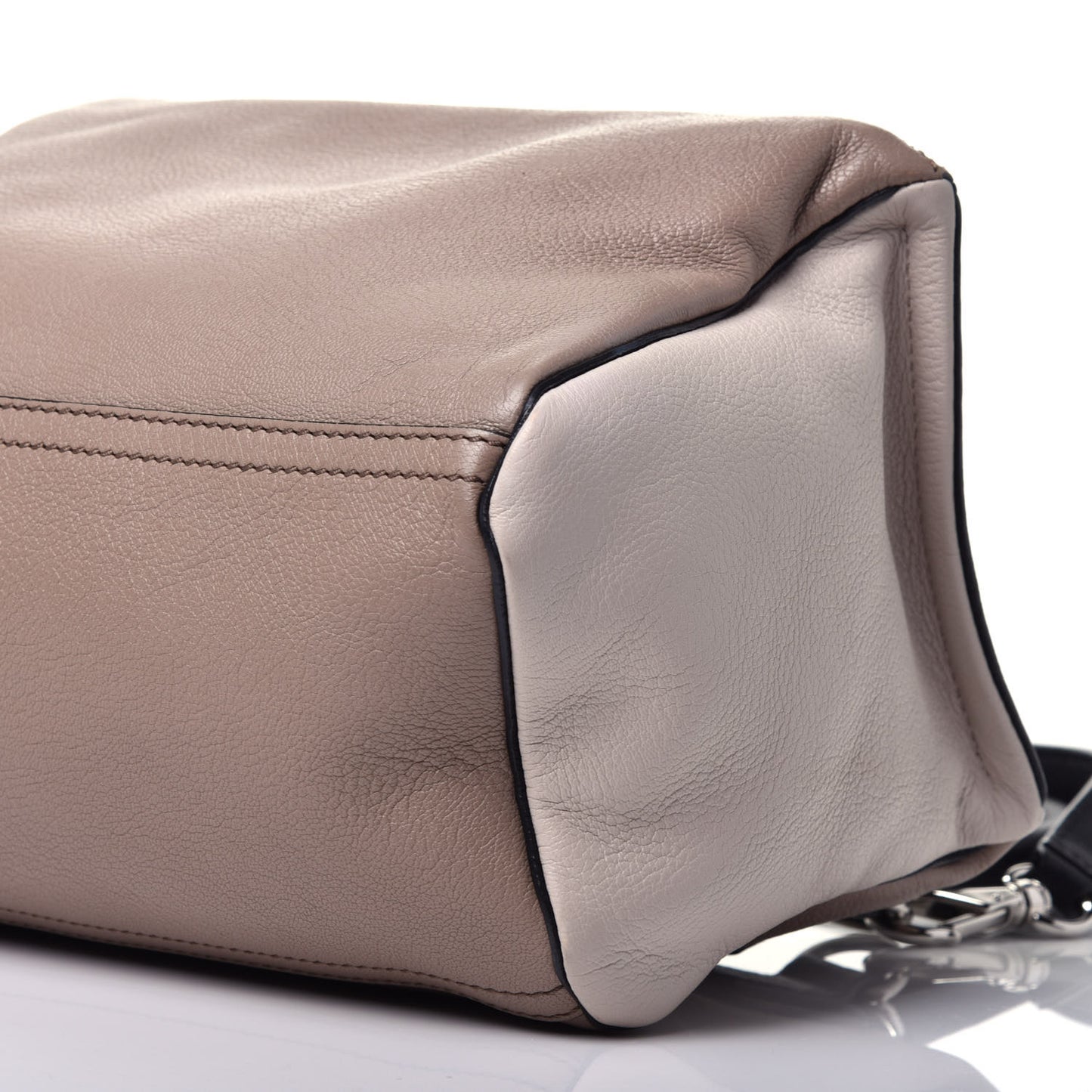 Sugar Goatskin Small Bi-Color Pandora Natural