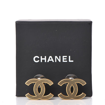 Chanel CC Chain Earrings Gold 5 of 5
