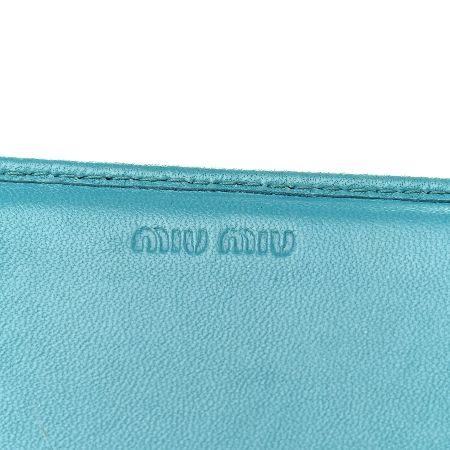 Nappa Matelasse Flap Wallet Turchese