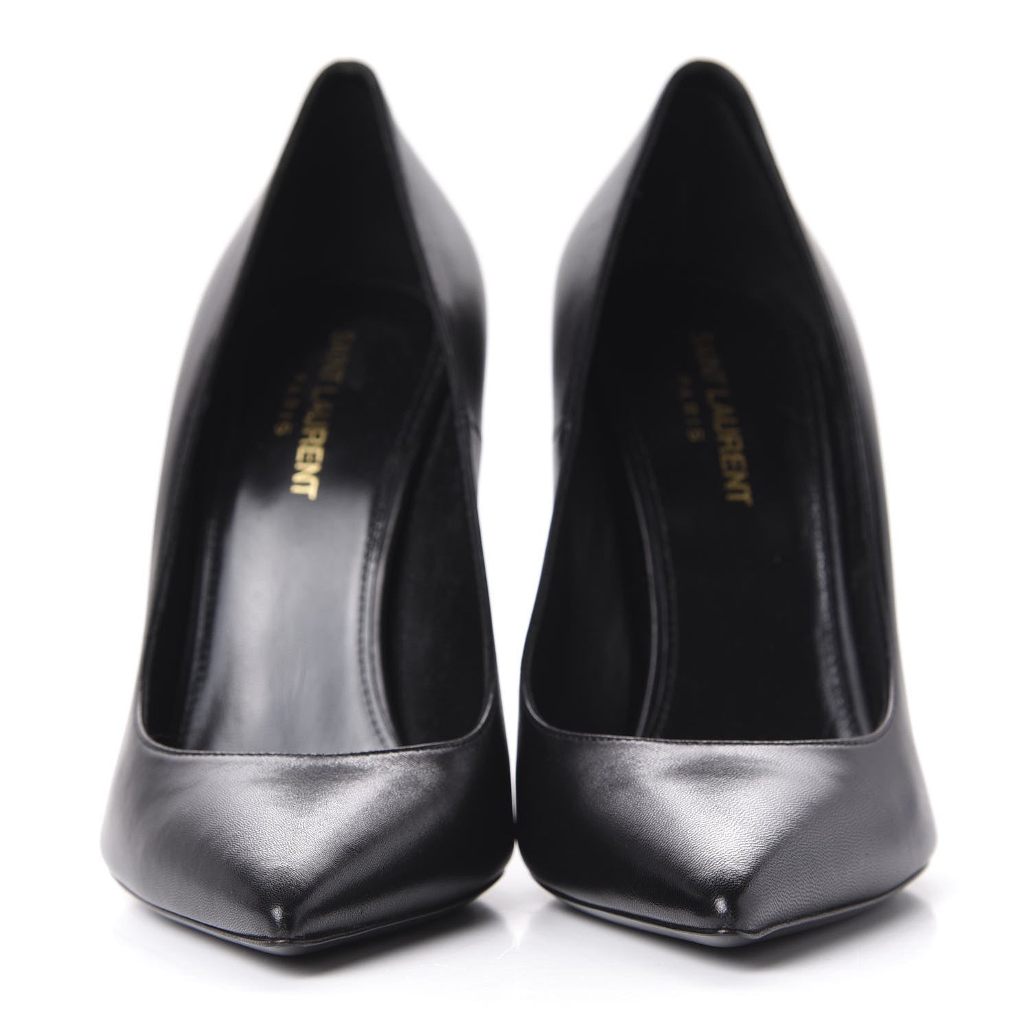 Saint Laurent Calfskin Opyum 110 Pumps 39 Black Gold 2 of 11