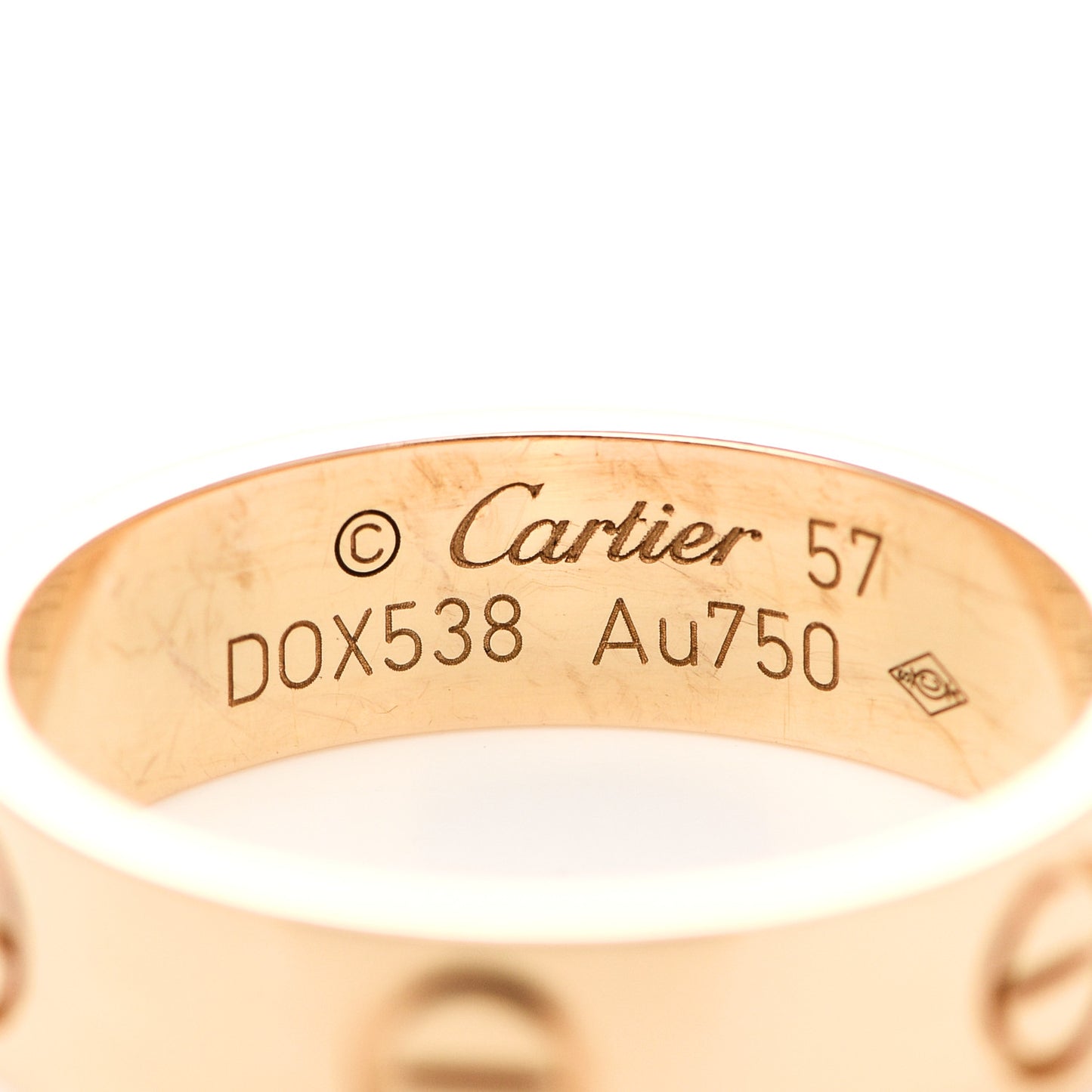 18K Yellow Gold 5.5mm LOVE Ring 57 8