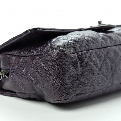 Chanel Iridescent Caviar Quilted Large Chic Flap Dark Purple 6 of 11