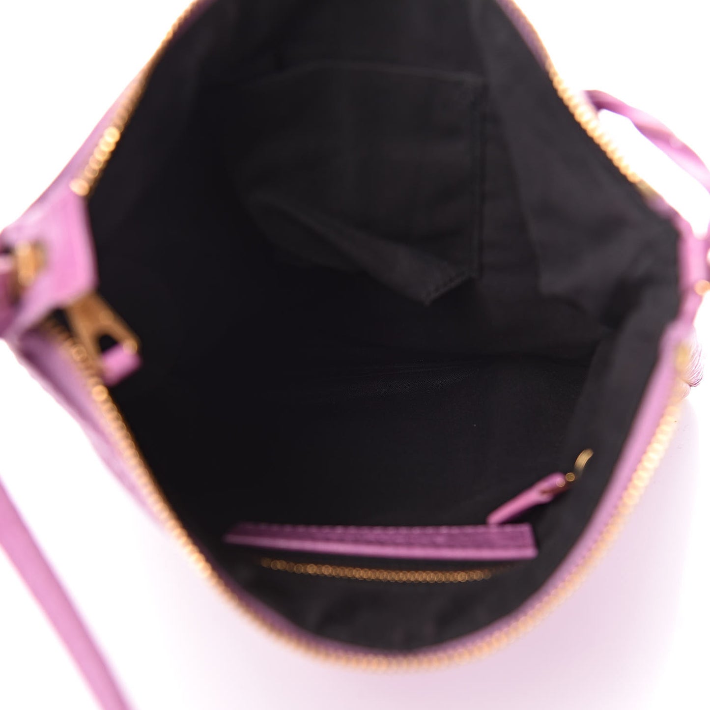Agneau Giant 12 Gold Hardware Flat Crossbody Rose Berlingot