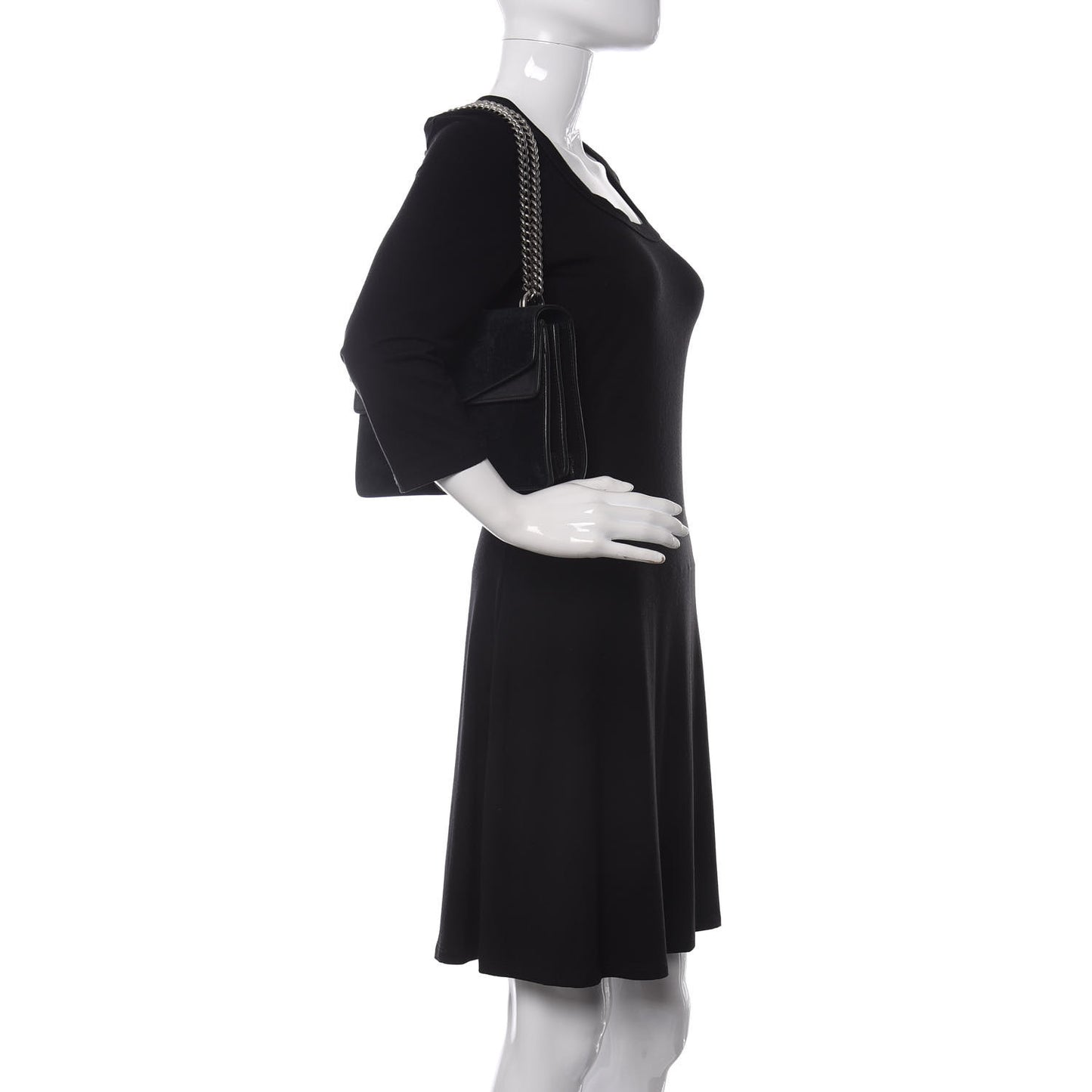 Suede Small Dionysus Shoulder Bag Black